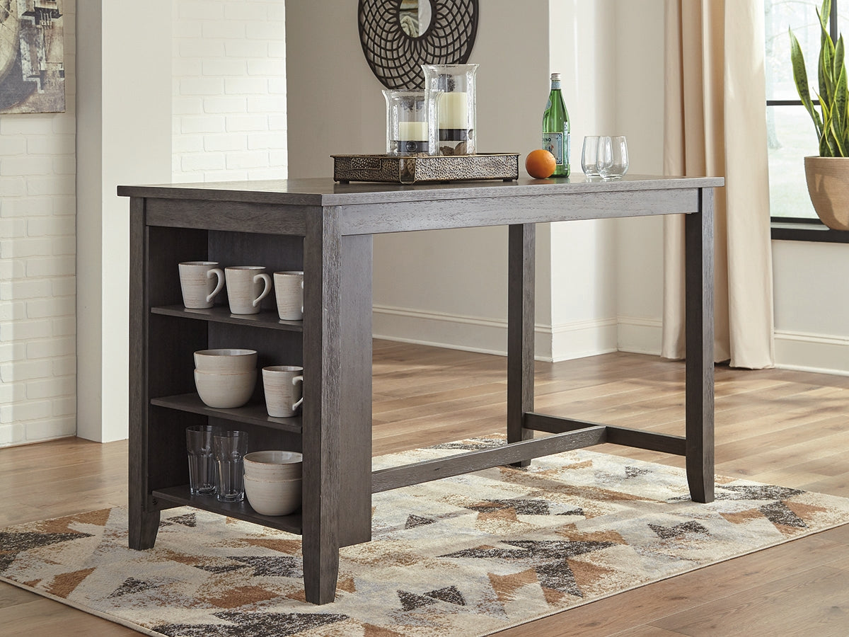 Nashville Furniture Outlets - Ashley Furniture - Caitbrook Dining Room - RECT DRM Counter TBL Set(7/CN) / Gray - D388-423