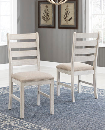 Nashville Furniture Outlets - Ashley Furniture - Skempton Dining Room - Dining Chair (Set of 2) / White/Light Brown - D394-01X2