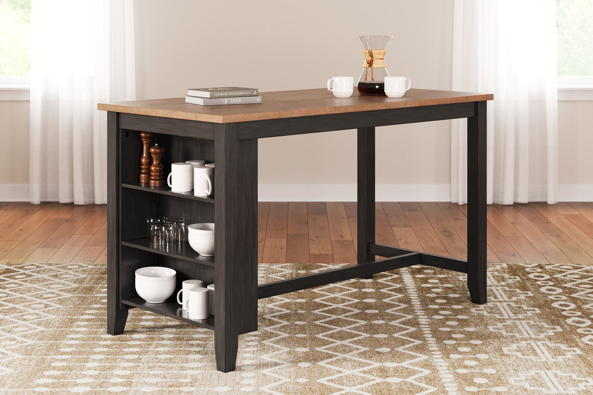 Nashville Furniture Outlets - Ashley Furniture - Gesthaven Dining Room - RECT Dining Room Counter Table / Natural/Brown - D396-13