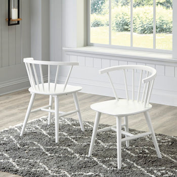 Nashville Furniture Outlets - Ashley Furniture - Grannen Dining Room - Dining Chair (Set of 2) / White - D407-01X2