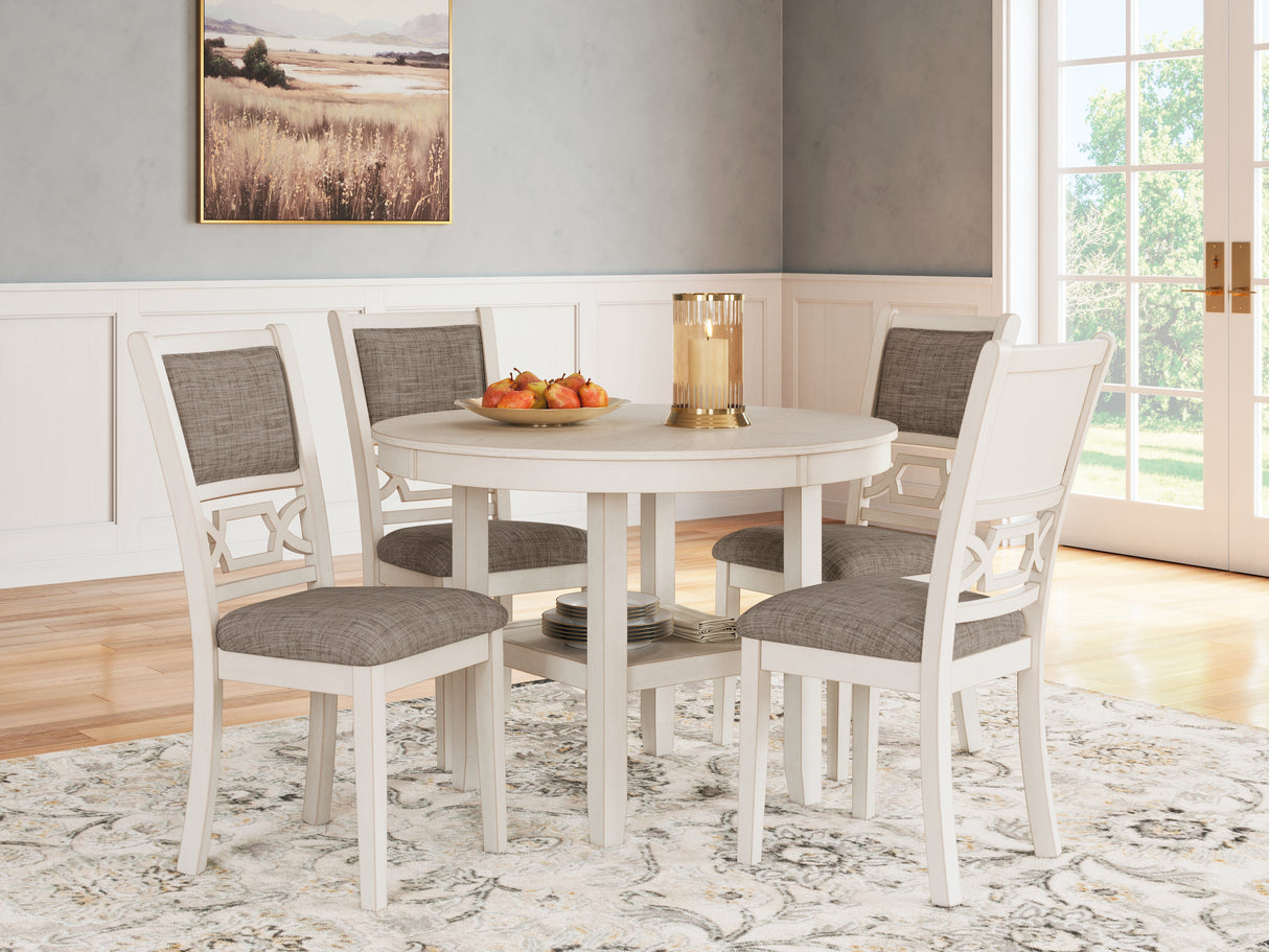 Nashville Furniture Outlets - Ashley Furniture - Erinberg Dining Room - Dining Room Table Set (5/CN) / Antique White - D423-225