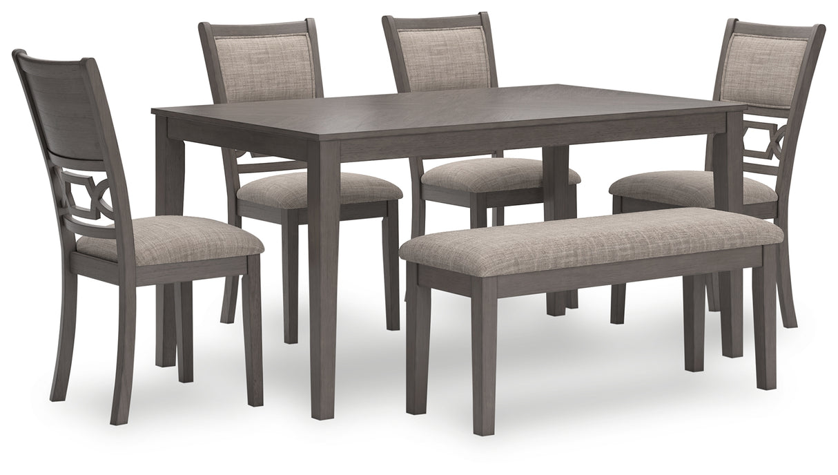 Nashville Furniture Outlets - Ashley Furniture - Wrenning Dining Room - DRM Counter Table Set (5/CN) / Gray - D425-223