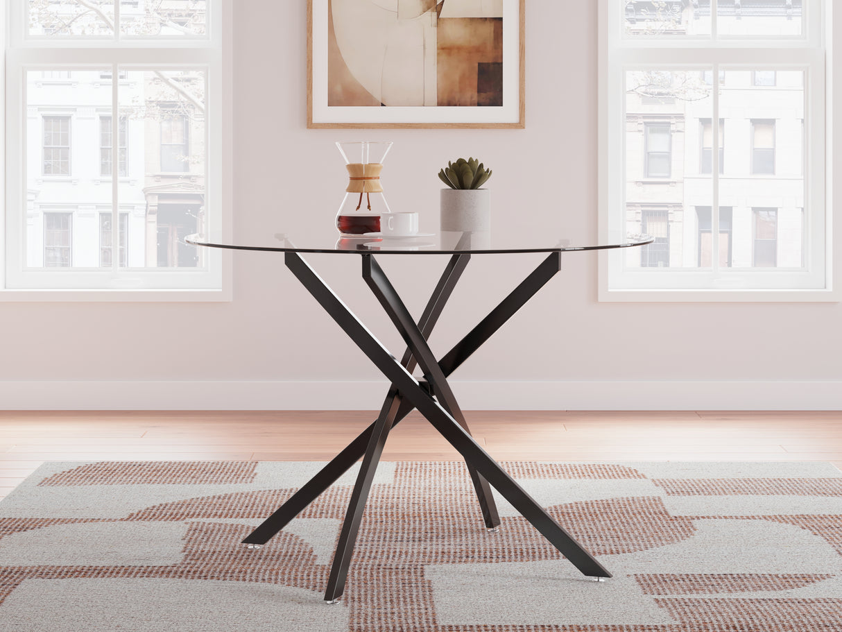 Nashville Furniture Outlets - Ashley Furniture - Pharwynn Dining Room - Round Dining Room Table / Black - D446-15