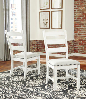 Nashville Furniture Outlets - Ashley Furniture - Valebeck Dining Room - Dining Chair (Set of 2) / Beige/White - D546-01X2