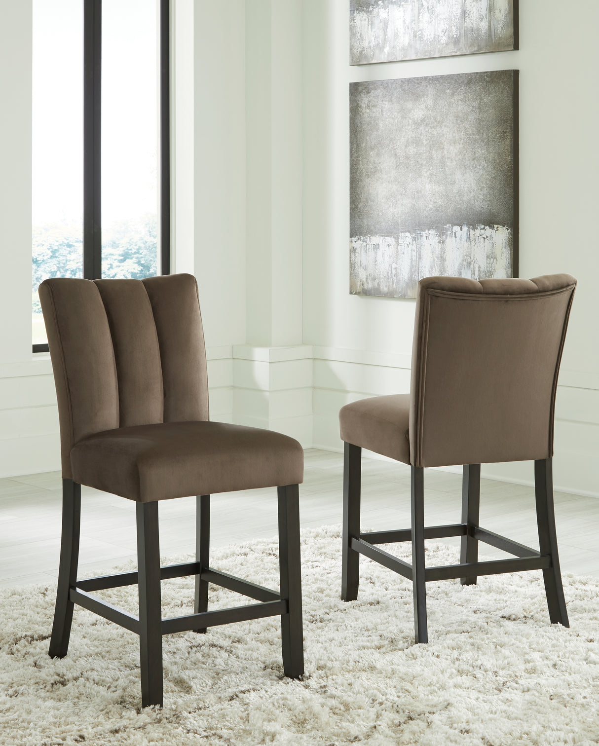 Nashville Furniture Outlets - Ashley Furniture - Jeshina Counter Height Barstool (Set of 2) - Counter Height Barstool (Set of 2) / Mocha - PCD581-124X2
