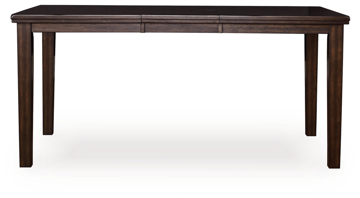 Nashville Furniture Outlets - Ashley Furniture - Haddigan Dining Room - DRM Counter Butterfly EXT TBL / Dark Brown - D596-32