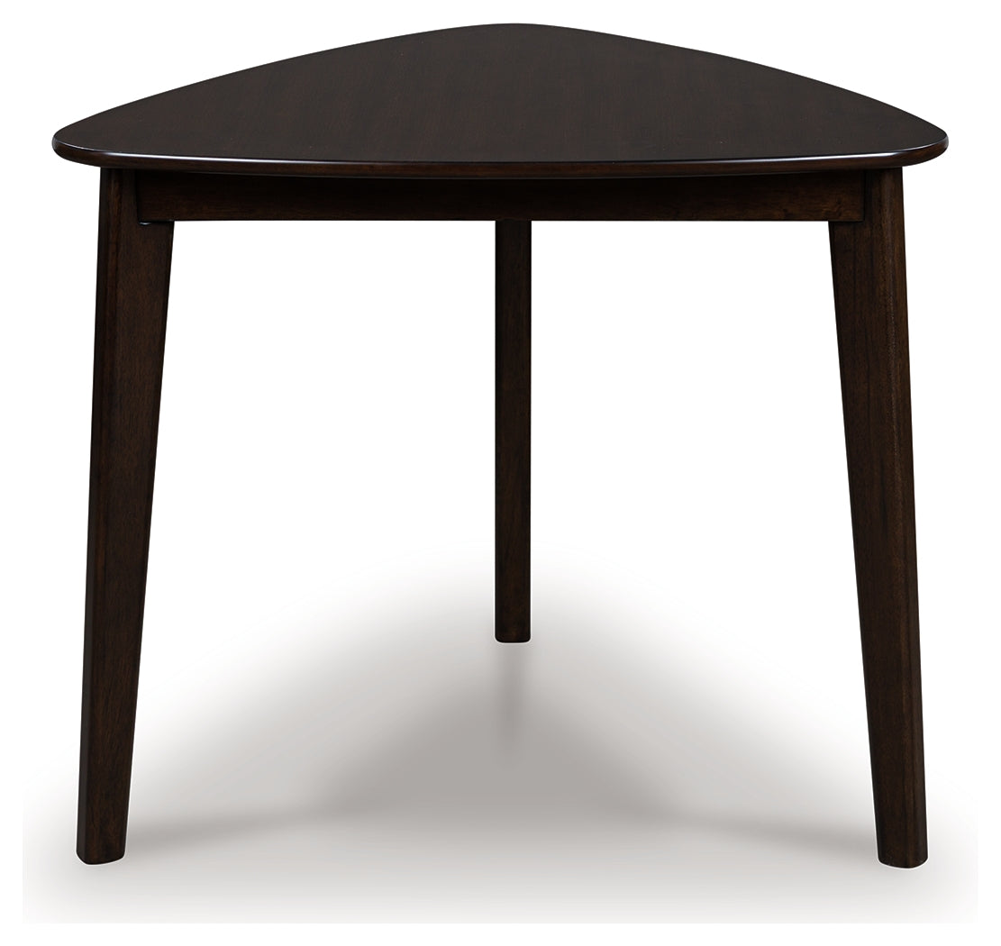 Nashville Furniture Outlets - Ashley Furniture - Mallenette Dining Table - Triangle Dining Room Table / Merlot - PCD607-16