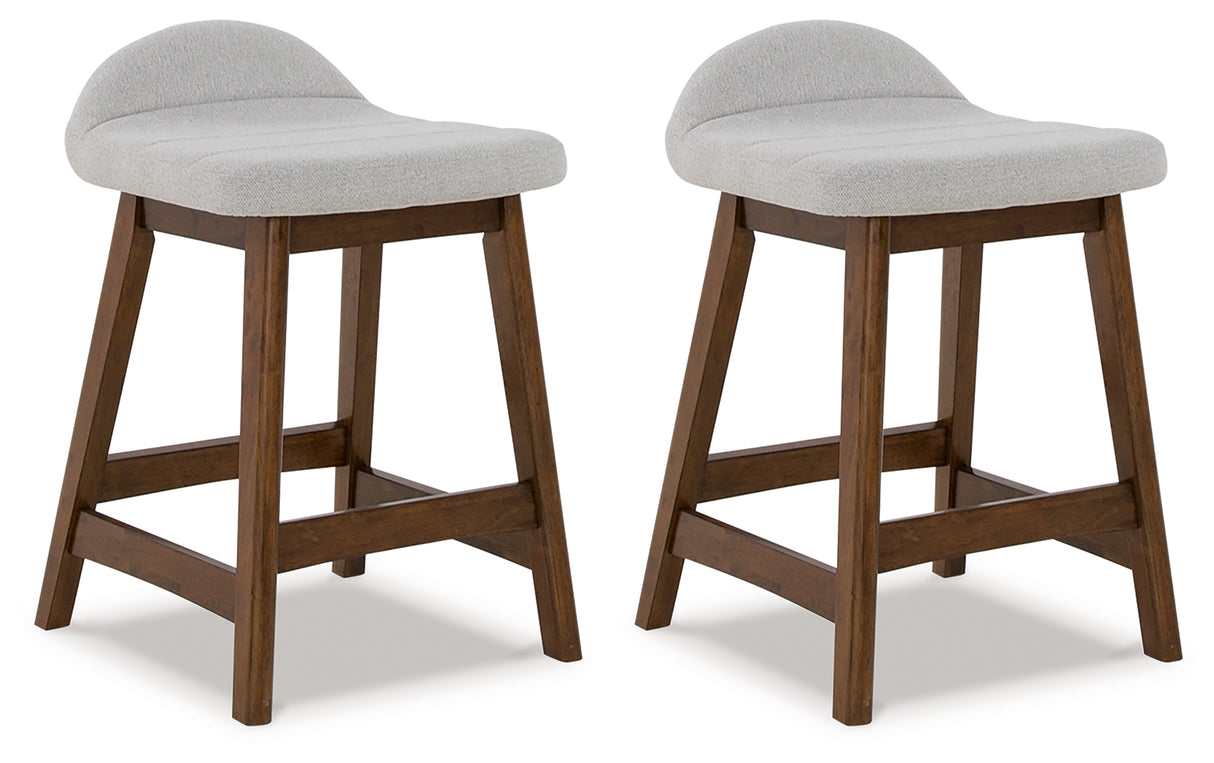 Nashville Furniture Outlets - Ashley Furniture - Lyncott Dining Room - Counter Height Bar Stool (Set of 2) / Light Gray/Brown - D615-124X2