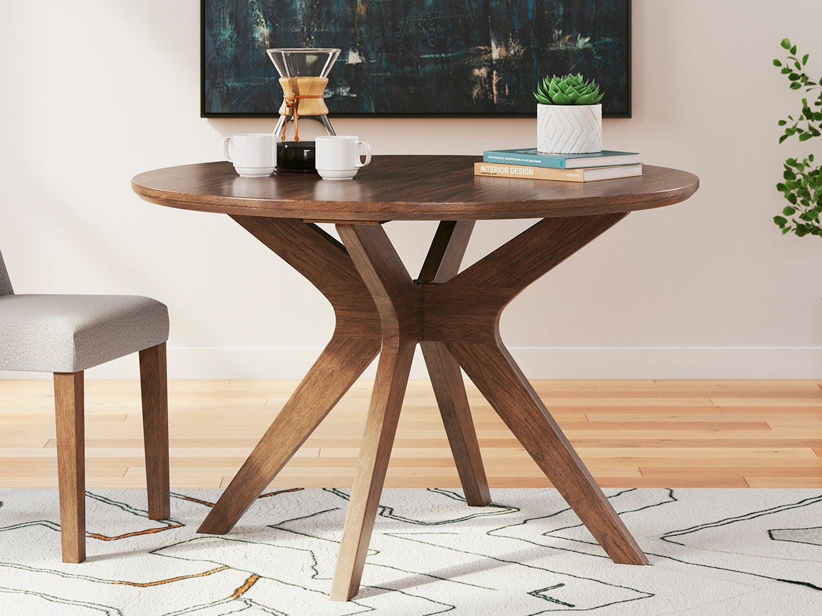 Nashville Furniture Outlets - Ashley Furniture - Lyncott Dining Room - Round Dining Room Table / Brown - D615-15