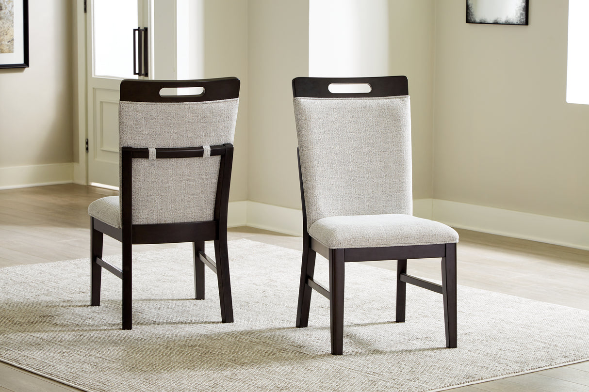 Nashville Furniture Outlets - Ashley Furniture - Neymorton Dining Room - Dining Chair (Set of 2) / Dark Grayish Brown - D618-01X2