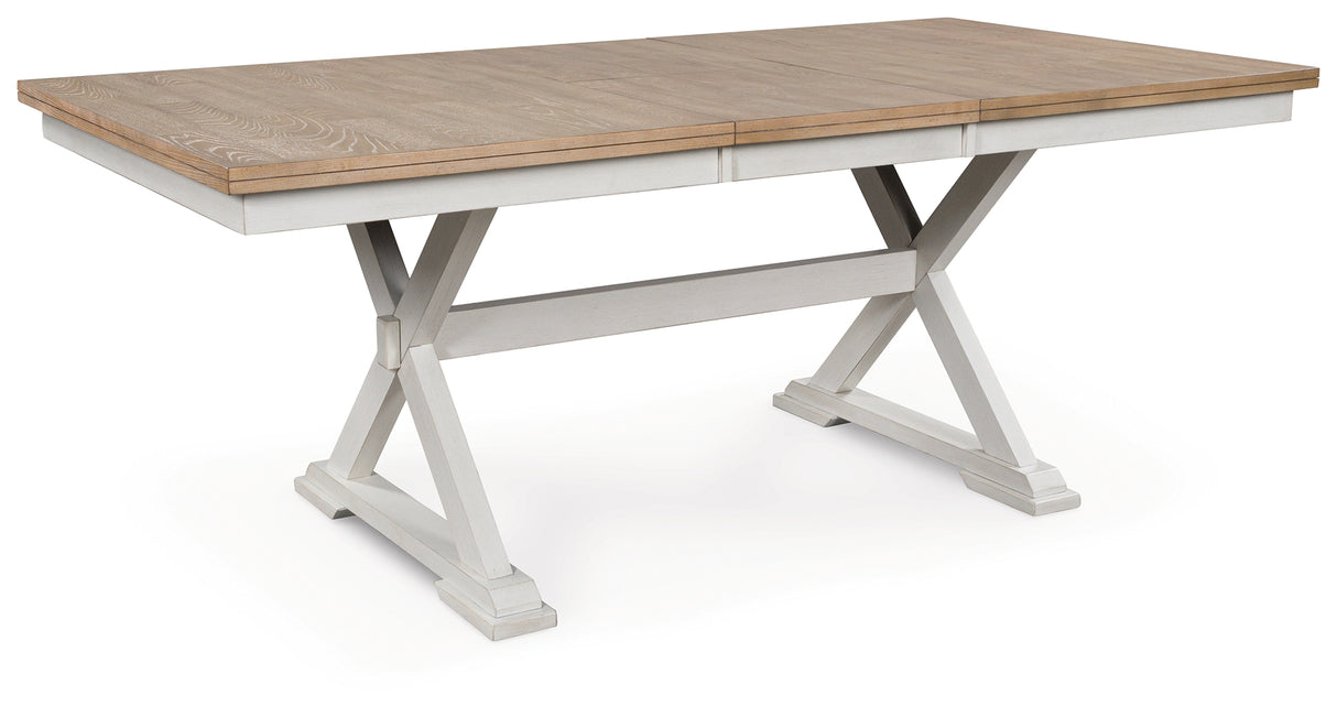 Nashville Furniture Outlets - Ashley Furniture - Purlaney Dining Butterfly Extension Table - RECT DRM Butterfly EXT Table / Antique White/Natural - PCD627-35