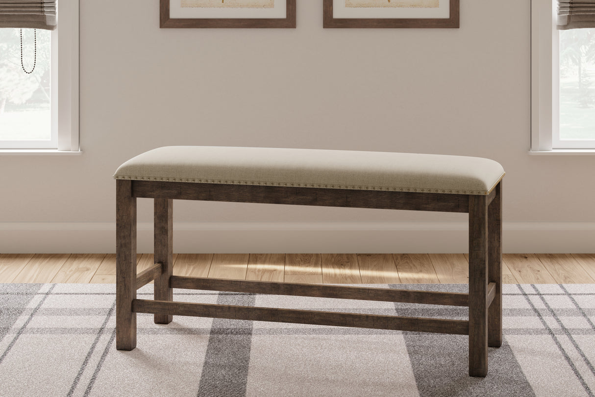 Nashville Furniture Outlets - Ashley Furniture - Moriville Dining Room - Double UPH Bench (1/CN) / Beige - D631-09