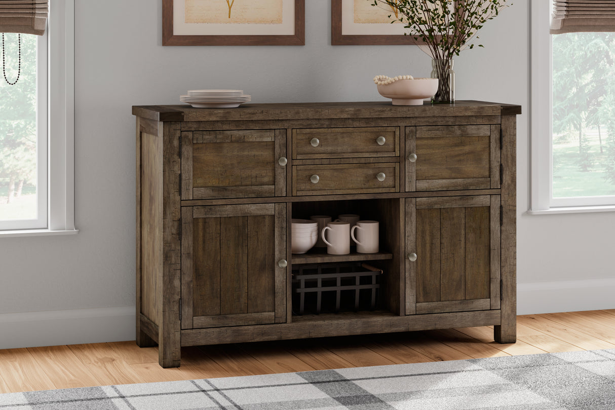Nashville Furniture Outlets - Ashley Furniture - Moriville Dining Room - Dining Room Server / Grayish Brown - D631-60