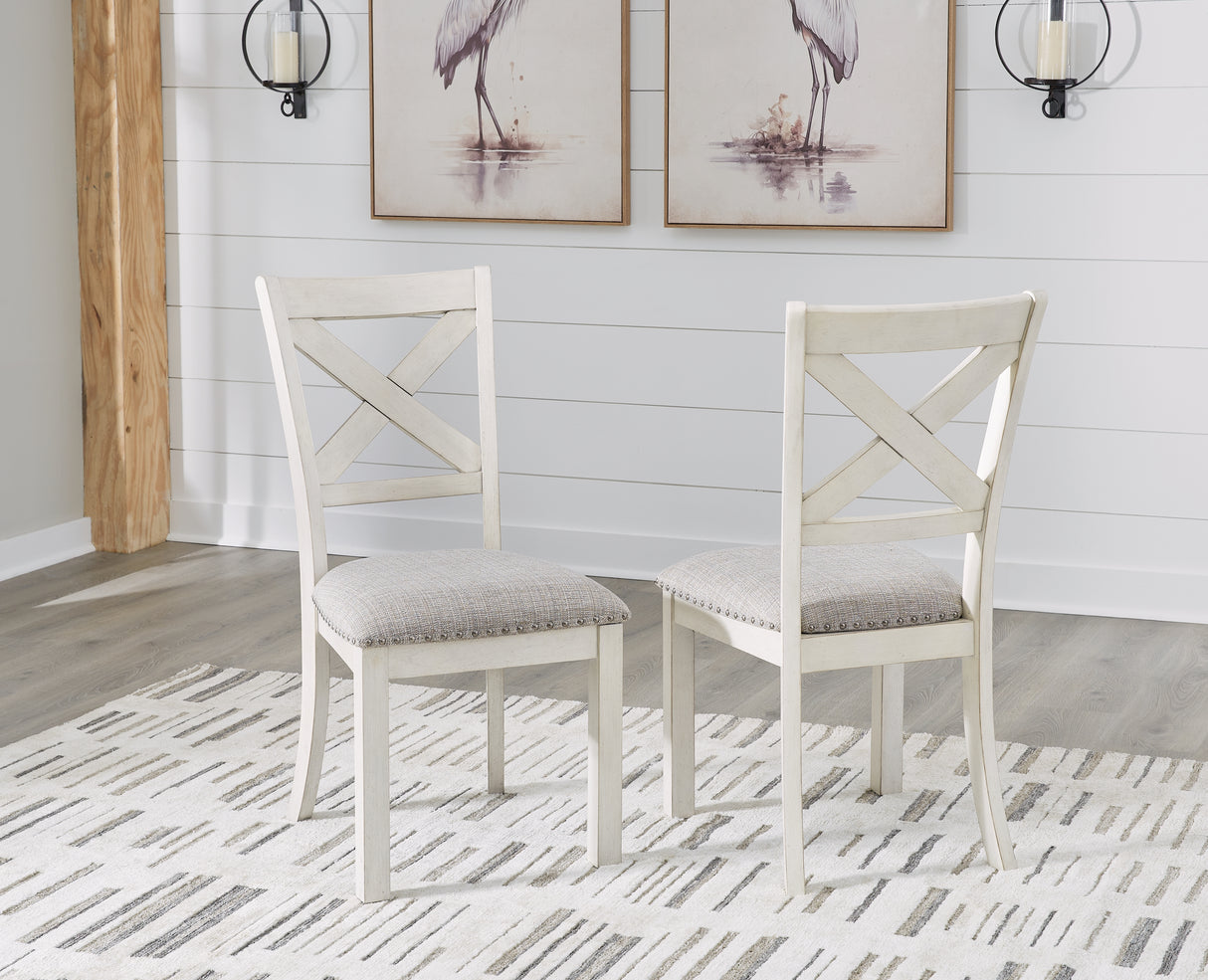 Nashville Furniture Outlets - Ashley Furniture - Robbinsdale Dining Room - Dining Chair (Set of 2) / Antique White - D642-01X2
