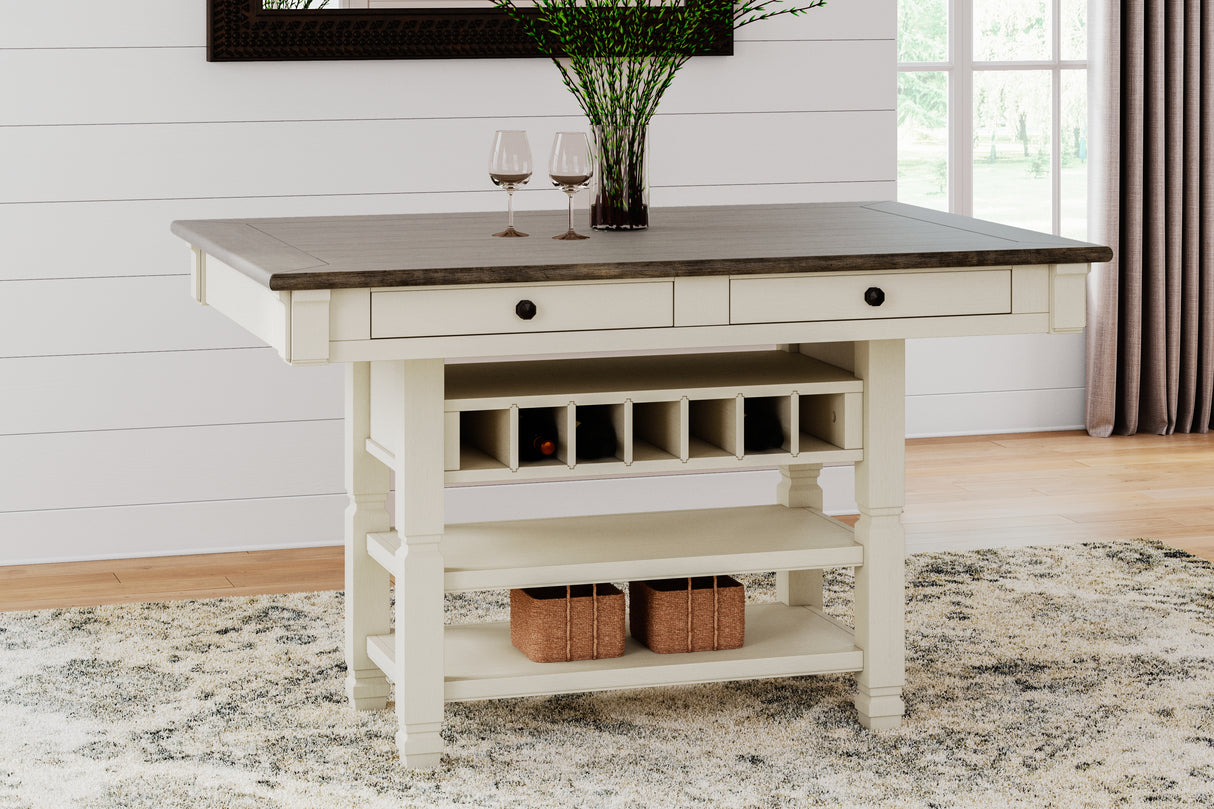 Nashville Furniture Outlets - Ashley Furniture - Bolanburg Dining Room - RECT Dining Room Counter Table / Two-tone - D647-32
