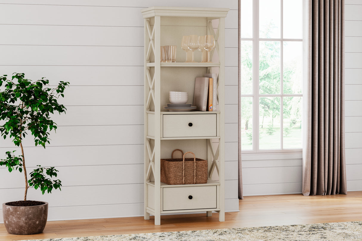 Nashville Furniture Outlets - Ashley Furniture - Bolanburg Dining Room - Display Cabinet / Antique White - D647-76