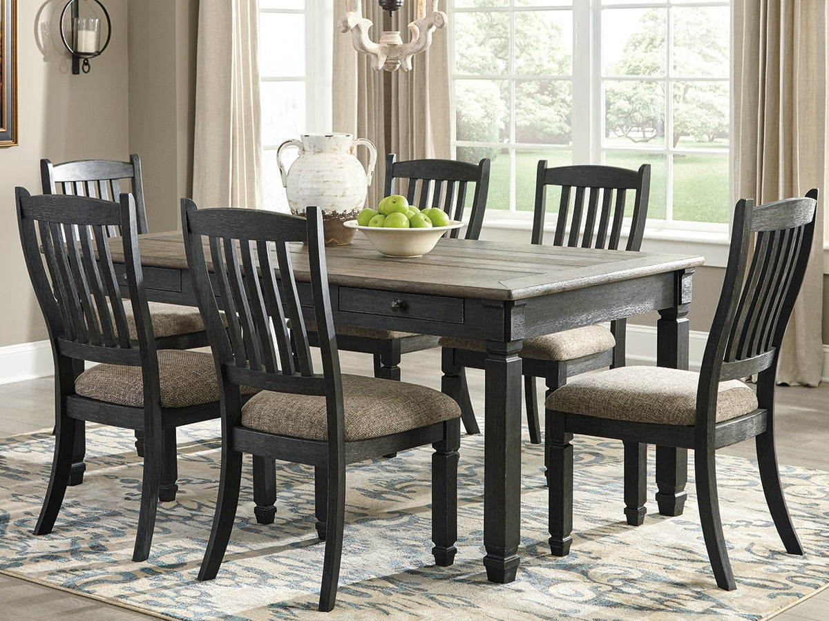 Nashville Furniture Outlets - Ashley Furniture - Tyler Creek Dining Room - Rectangular Dining Room Table / Black/Gray / 72"W x 40"D x 31"H - D736-25