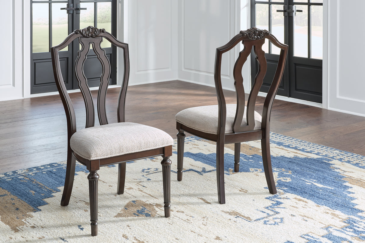 Nashville Furniture Outlets - Ashley Furniture - Lavinton Dining Room - Dining Chair (Set of 2) / Tan/Brown - D764-01X2