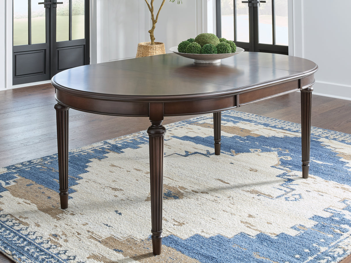 Nashville Furniture Outlets - Ashley Furniture - Lavinton Dining Room - Oval Dining Room EXT Table / Brown - D764-35
