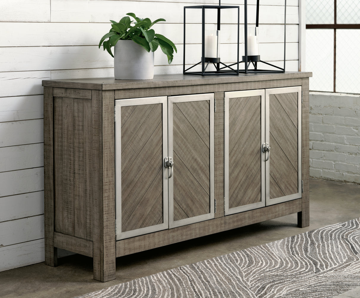 Nashville Furniture Outlets - Ashley Furniture - Krystanza Dining Room - Dining Room Server / Weathered Gray - D766-60