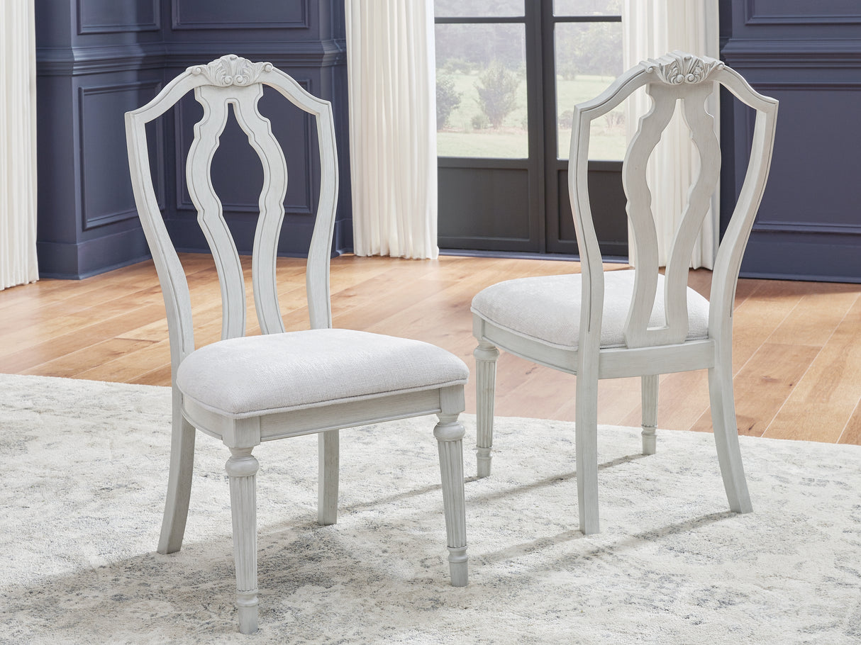 Nashville Furniture Outlets - Ashley Furniture - Montelaine Dining Room - Dining Chair (Set of 2) / Antique White - D795-01X2