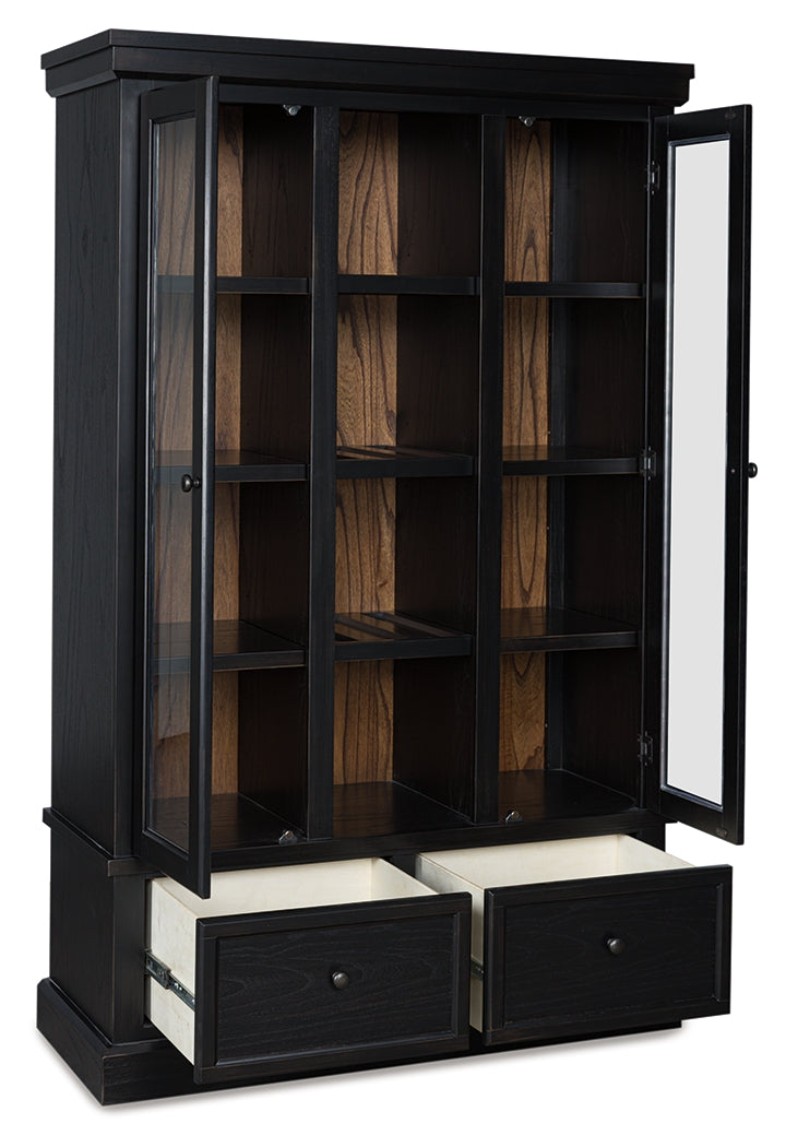 Nashville Furniture Outlets - Ashley Furniture - Greddinton Curio - Curio / Black/Brown - PCD824-186
