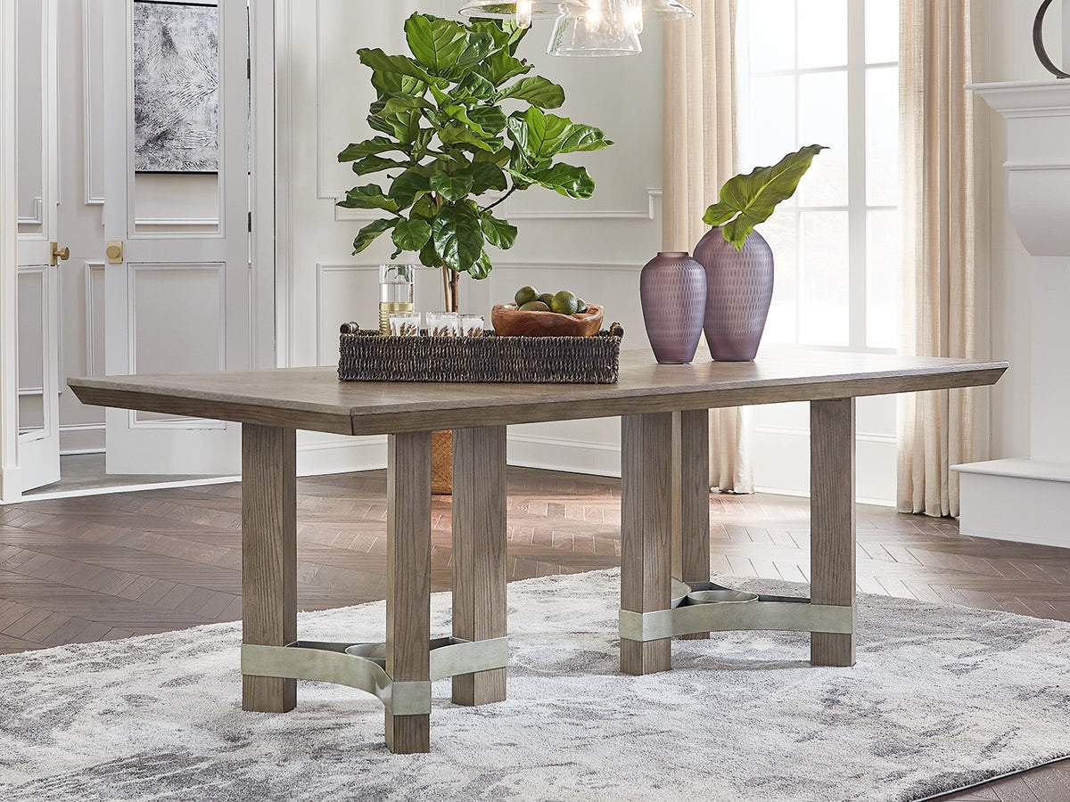 Nashville Furniture Outlets - Ashley Furniture - Chrestner Dining Room - Rectangular Dining Room Table / Gray - D983-25