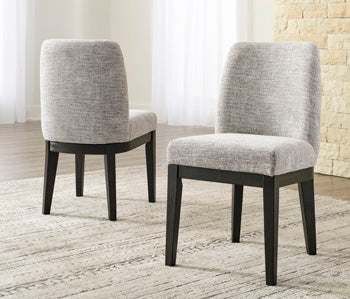 Nashville Furniture Outlets - Ashley Furniture - Burkhaus Dining Room - Dining Chair (Set of 2) / Dark Brown - D984-01X2
