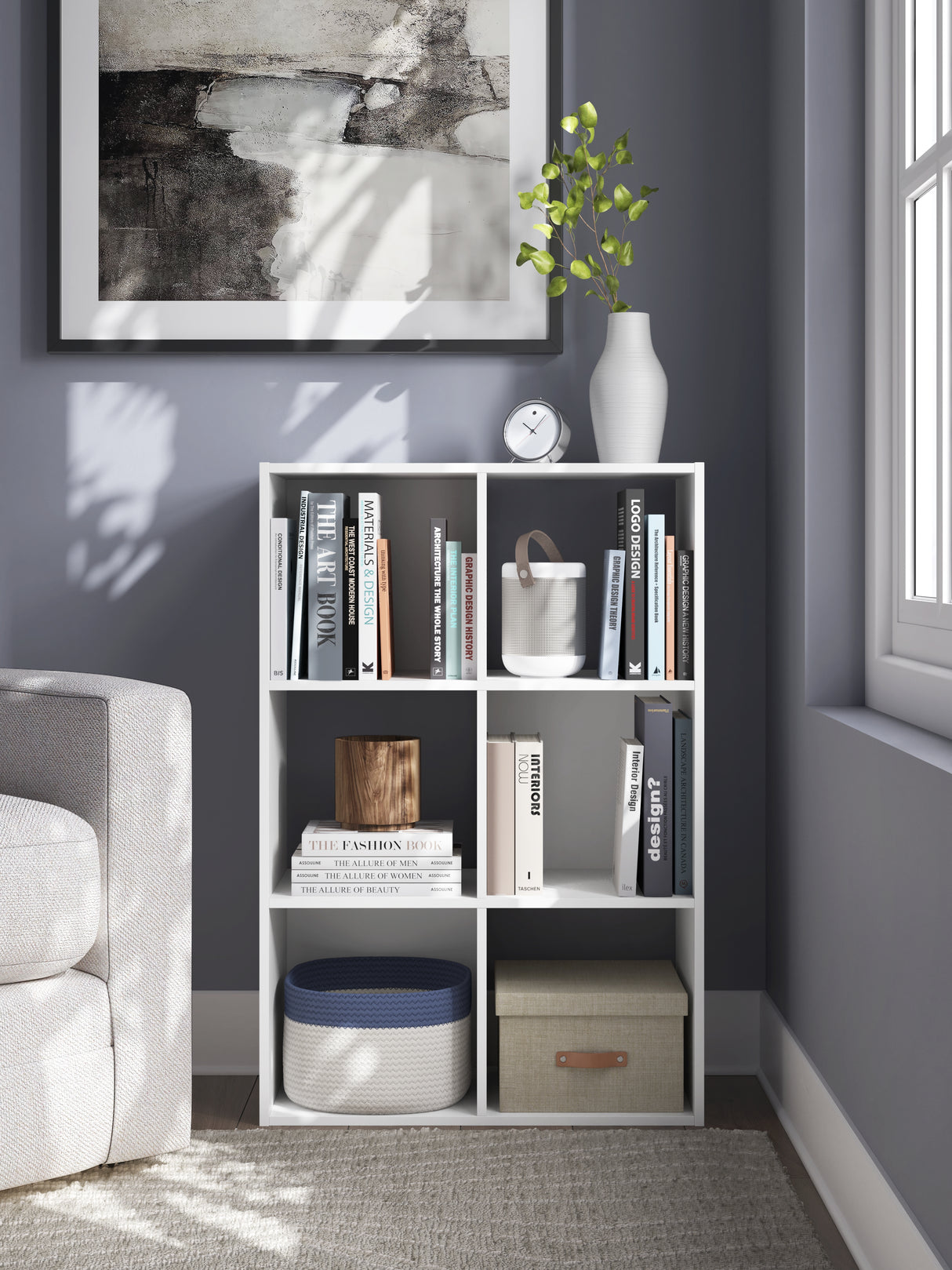 Nashville Furniture Outlets - Ashley Furniture - Onita Six Cube Organizer - Six Cube Organizer / White - EA9630-3X2