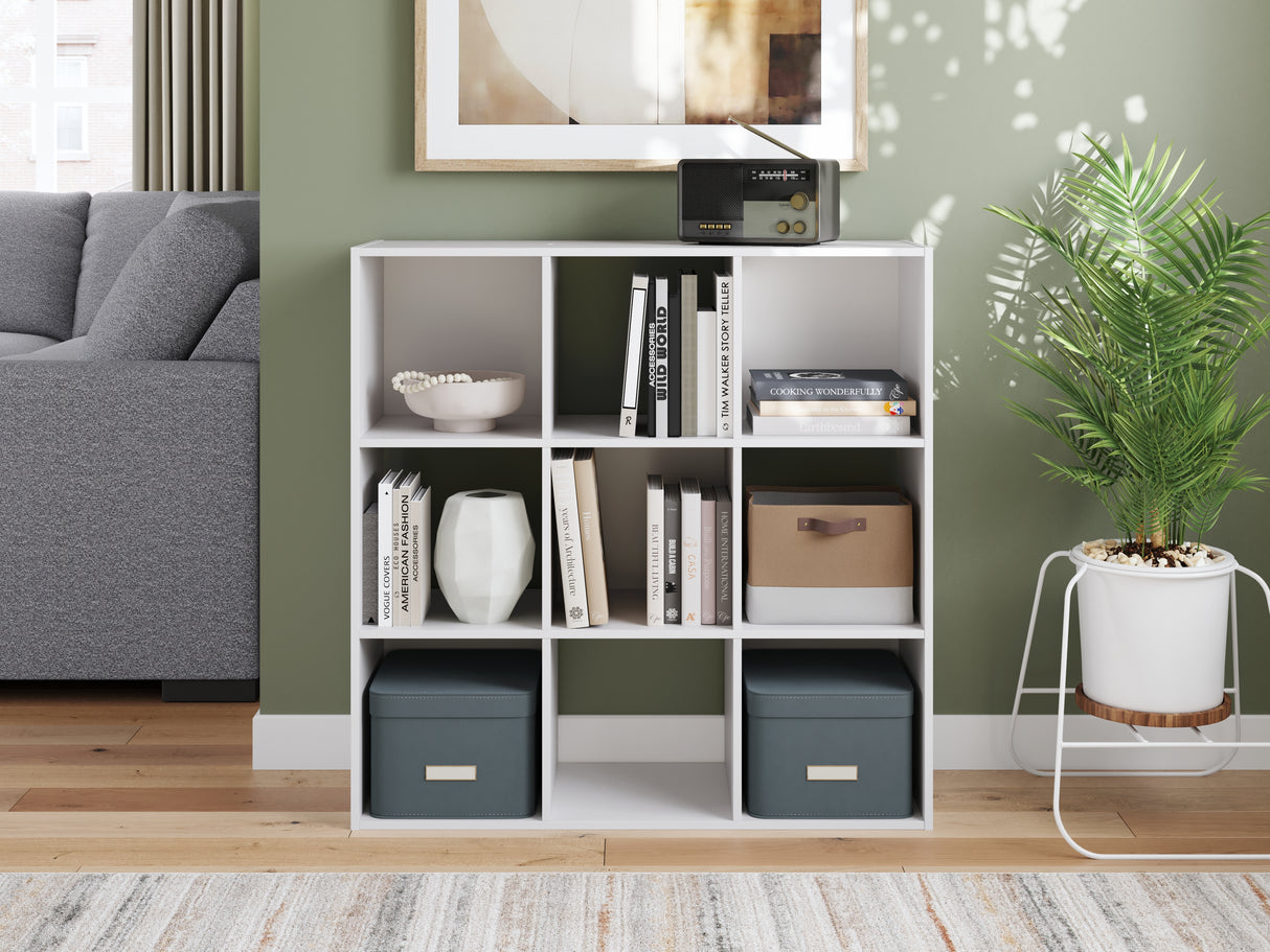 Nashville Furniture Outlets - Ashley Furniture - Onita Nine Cube Organizer - Nine Cube Organizer / White - EA9630-3X3