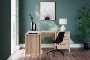 Nashville Furniture Outlets - Ashley Furniture - Battelle Office Desk - 60" Home Office Desk with Return / Tan - H3929H1