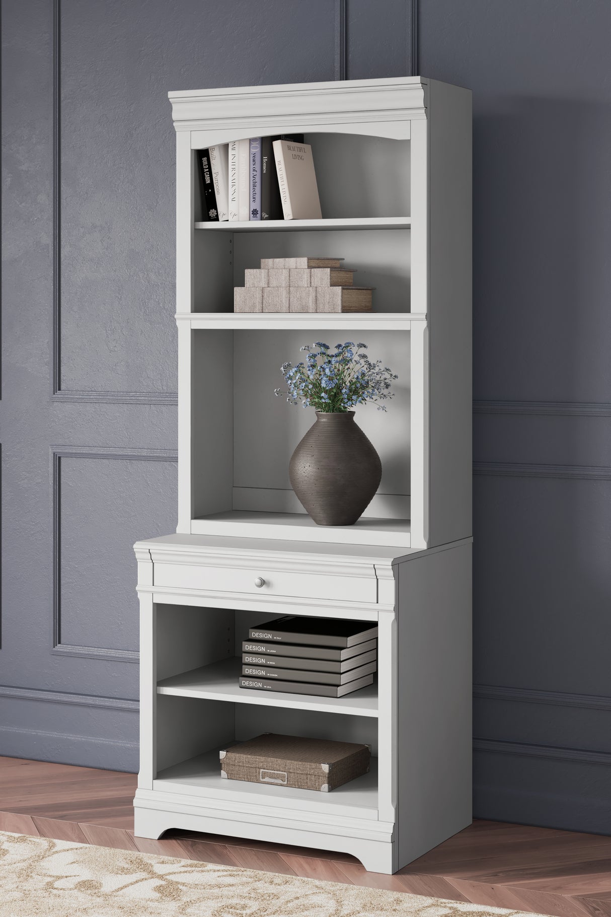 Nashville Furniture Outlets - Ashley Furniture - Kanwyn Bookcase - Bookcase / Whitewash - H777H8