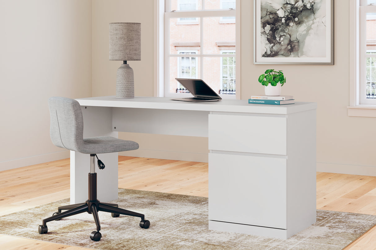 Nashville Furniture Outlets - Ashley Furniture - Onita Office Desk - Home Office Desk / White - H9630-134