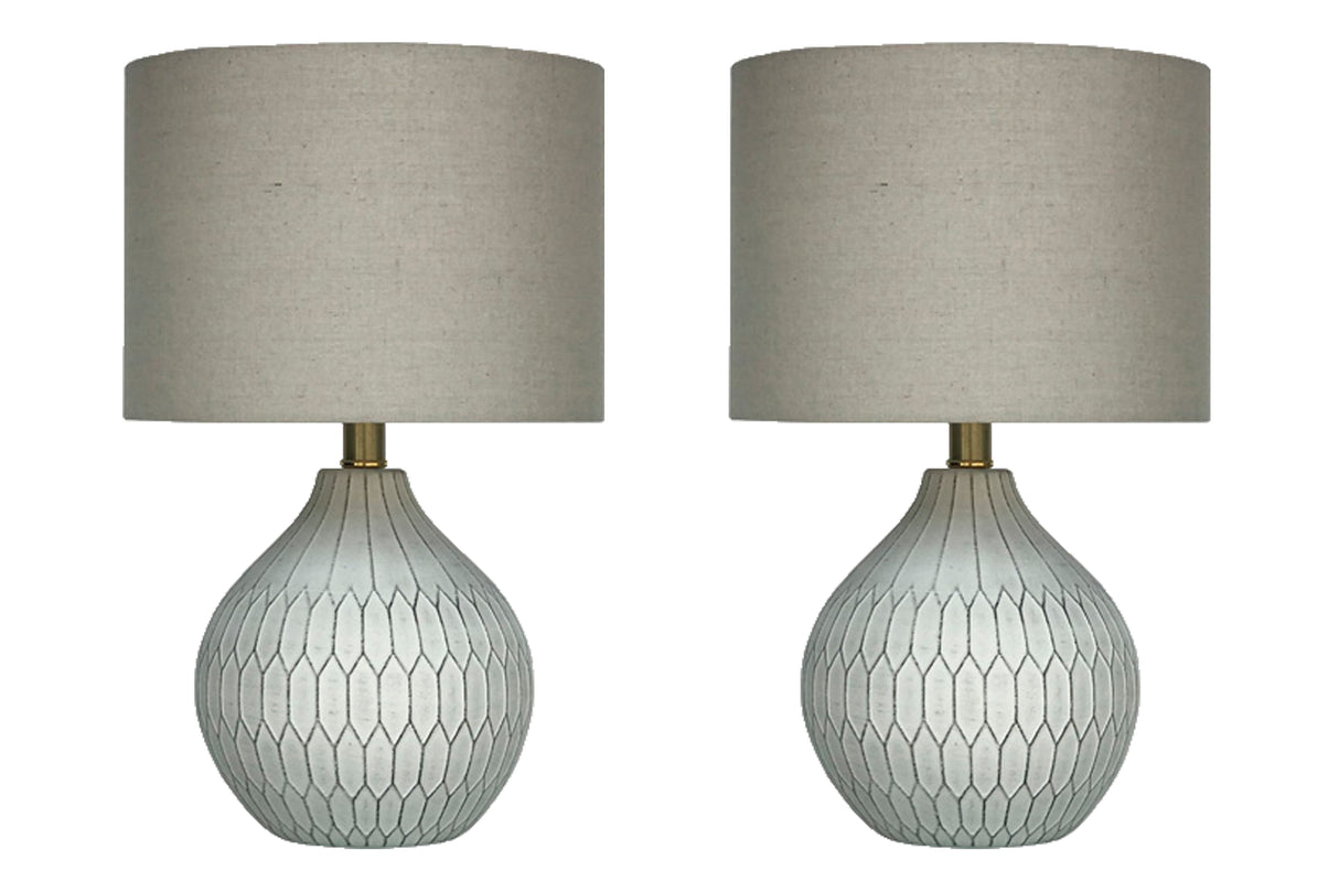 Nashville Furniture Outlets - Ashley Furniture - Wardmont Lighting - Table Lamp (Set of 2) / White - L180094X2