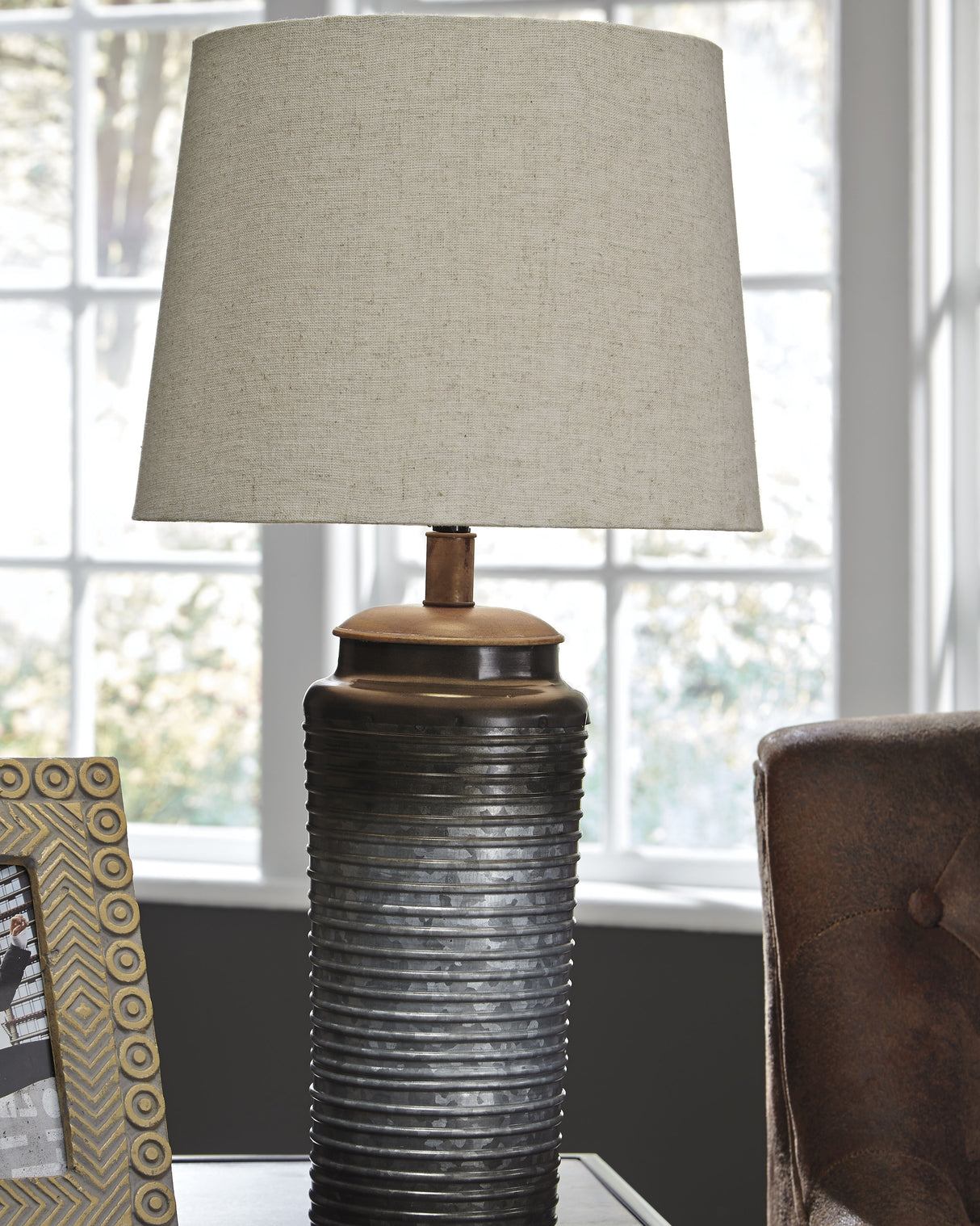 Nashville Furniture Outlets - Ashley Furniture - Norbert Lighting - Metal Table Lamp (Set of 2) / Gray - L204064