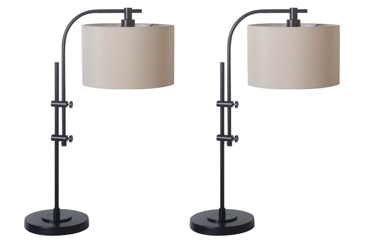 Nashville Furniture Outlets - Ashley Furniture - Baronvale Lighting - Accent Lamp (Set of 2) / Black - L206043X2