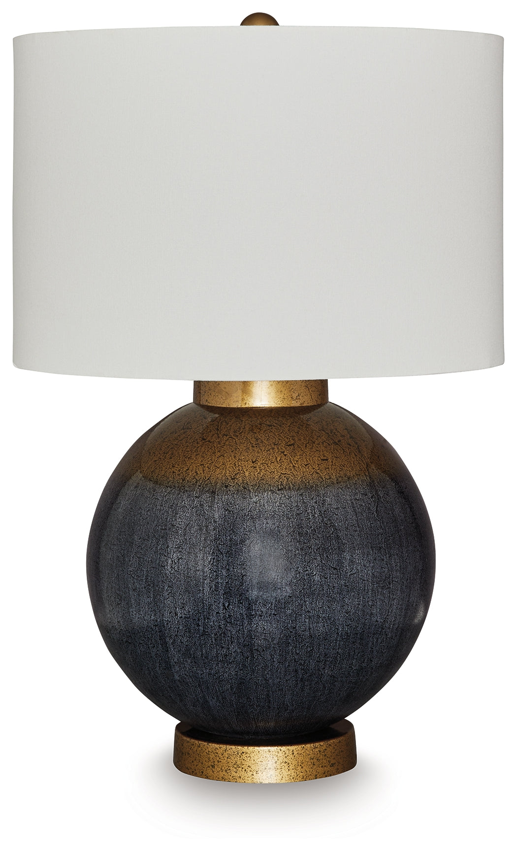Nashville Furniture Outlets - Ashley Furniture - Adara Lighting - Metal Table Lamp (1/CN) / Blue/Gold Finish - L207564