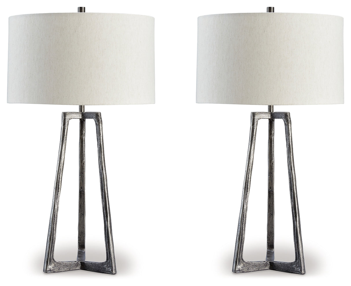 Nashville Furniture Outlets - Ashley Furniture - Ryandale Lighting - Table Lamp (Set of 2) / Antique Pewter Finish - L208334X2