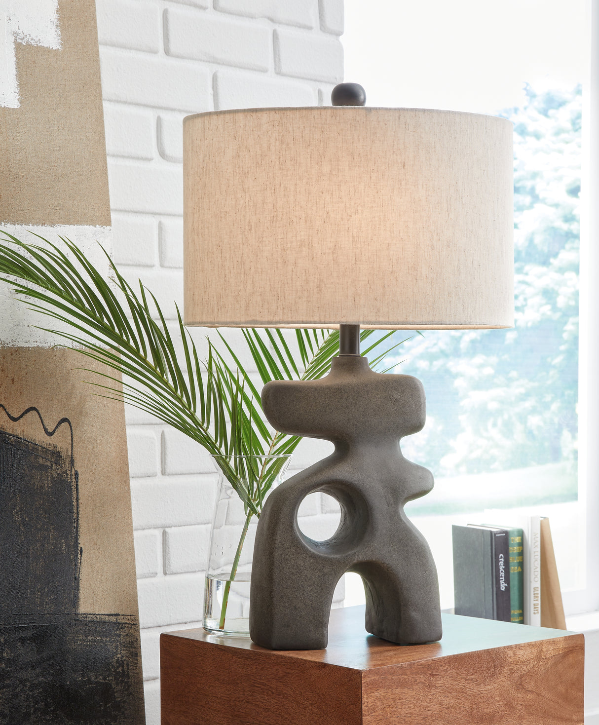 Nashville Furniture Outlets - Ashley Furniture - Danacy Lighting - Table Lamp (Set of 2) / Distressed Black - L235754X2