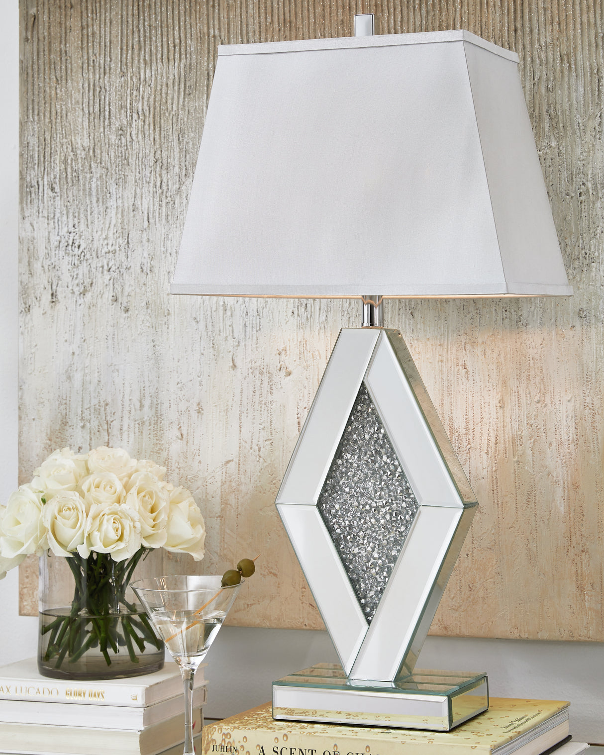 Nashville Furniture Outlets - Ashley Furniture - Prunella Lighting - Table Lamp (Set of 2) / Silver Finish - L429034X2