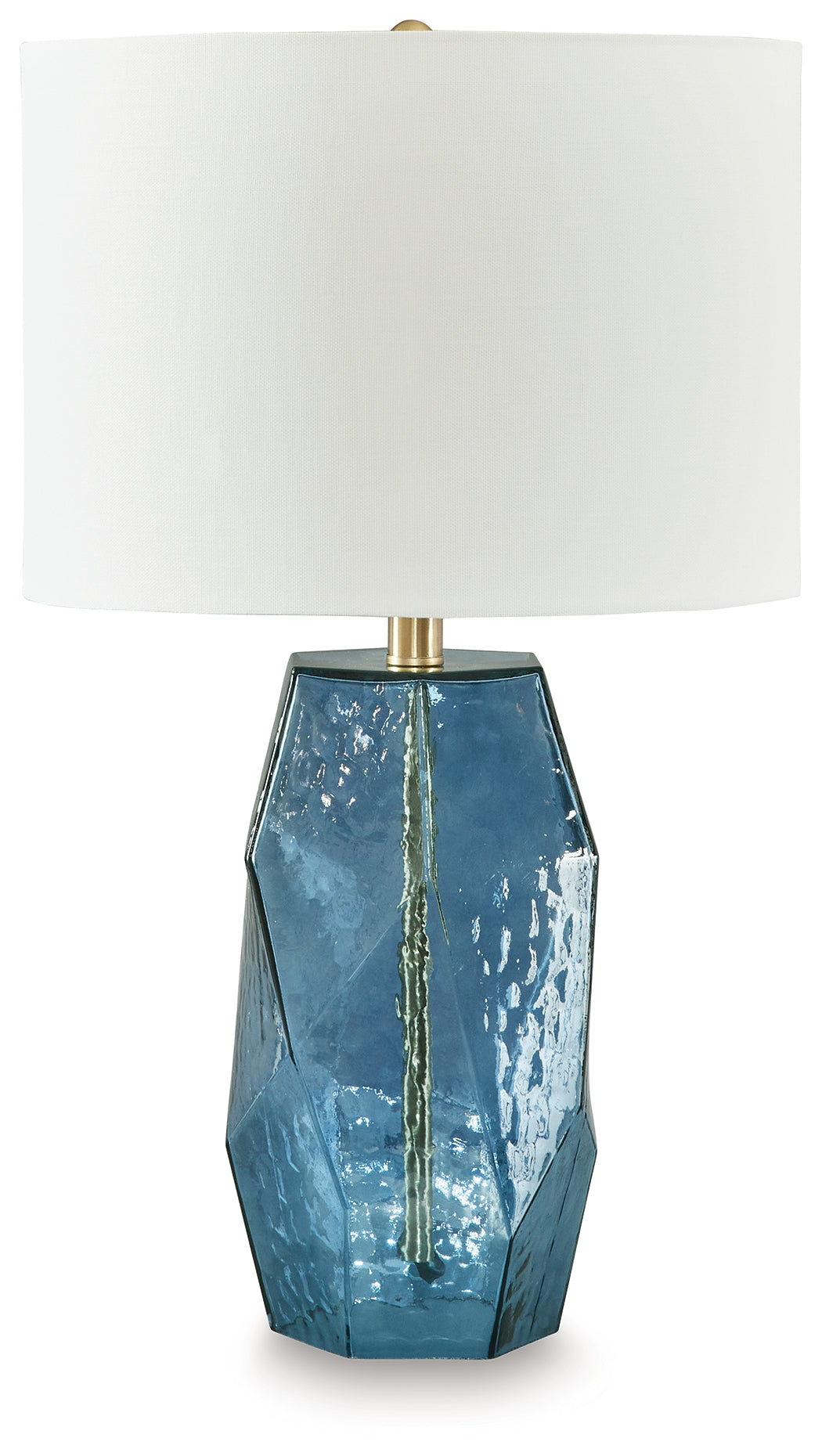 Nashville Furniture Outlets - Ashley Furniture - Tallow Lighting - Glass Table Lamp (1/CN) / Blue - L430854