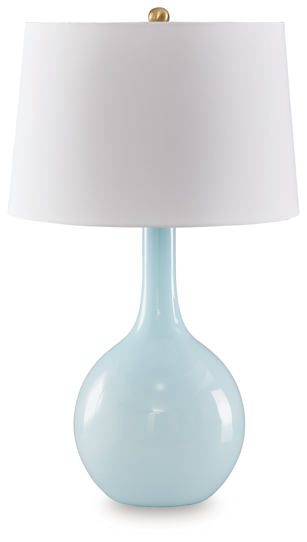 Nashville Furniture Outlets - Ashley Furniture - Rylanton Lighting - Glass Table Lamp (1/CN) / Aqua - L430874