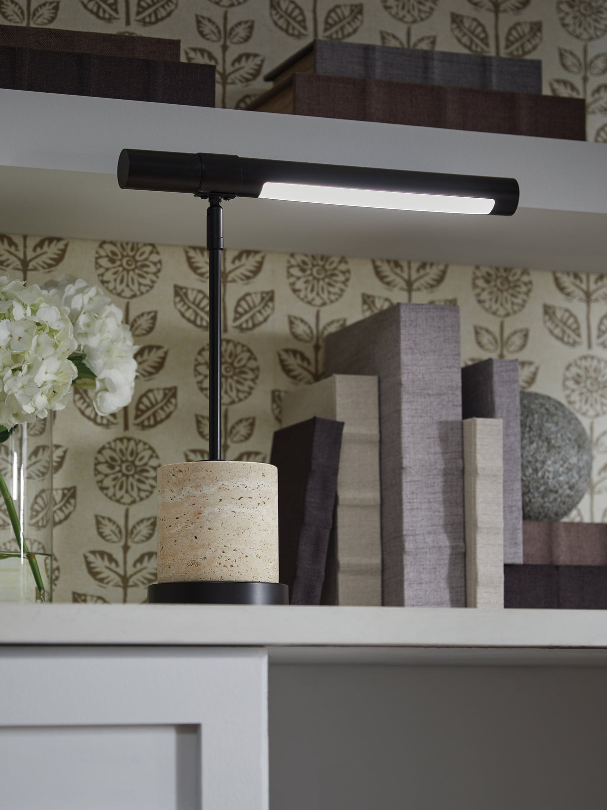 Nashville Furniture Outlets - Ashley Furniture - Vinmour Lighting - Metal Desk Lamp (1/CN) / Brown/Beige - L734402