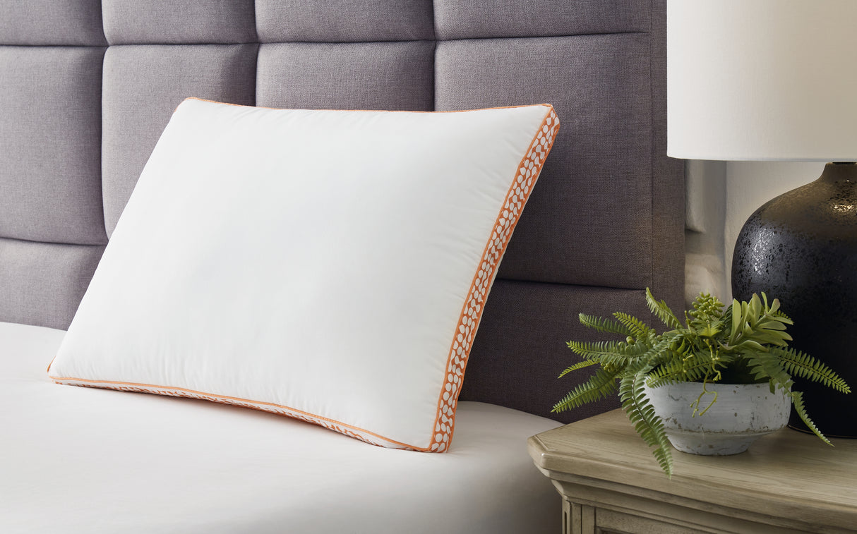 Nashville Furniture Outlets - Ashley Furniture - Zephyr 2.0 Pillows - 3-in-1 Pillow (6/CS) / White/Orange - M52112