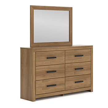 Nashville Furniture Outlets - Ashley Furniture - Broachmyn Bedroom - Six Drawer Dresser / Auburn - PCB1116-31