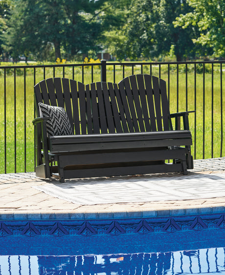 Nashville Furniture Outlets - Ashley Furniture - Hyland wave Outdoor - Rectangular Cocktail Table / Black - P108-701