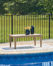 Nashville Furniture Outlets - Ashley Furniture - Hyland wave Outdoor - Rectangular Cocktail Table / Driftwood - P114-701