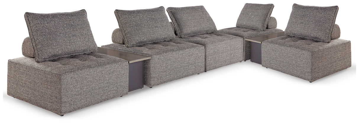 Nashville Furniture Outlets - Ashley Furniture - Bree Zee Outdoor - 7-Piece Outdoor Modular Seating / Brown - P160P13