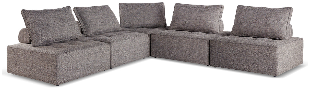 Nashville Furniture Outlets - Ashley Furniture - Bree Zee Outdoor - 5-Piece Outdoor Modular Seating / Brown - P160P10