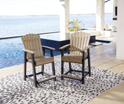 Nashville Furniture Outlets - Ashley Furniture - Fairen Trail Outdoor - Barstool (Set of 2) / Black/Driftwood - P211-124
